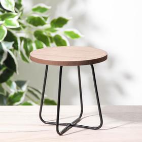 

Подставка для цветов Доляна «Лофт», 15×15×14,5 см, цвет чёрный