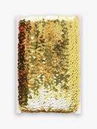 Тесьма декоративная с пайетками, на резинке, 3.5 см, 9 ± 0.5 м, цвет золотой - фото 59764999