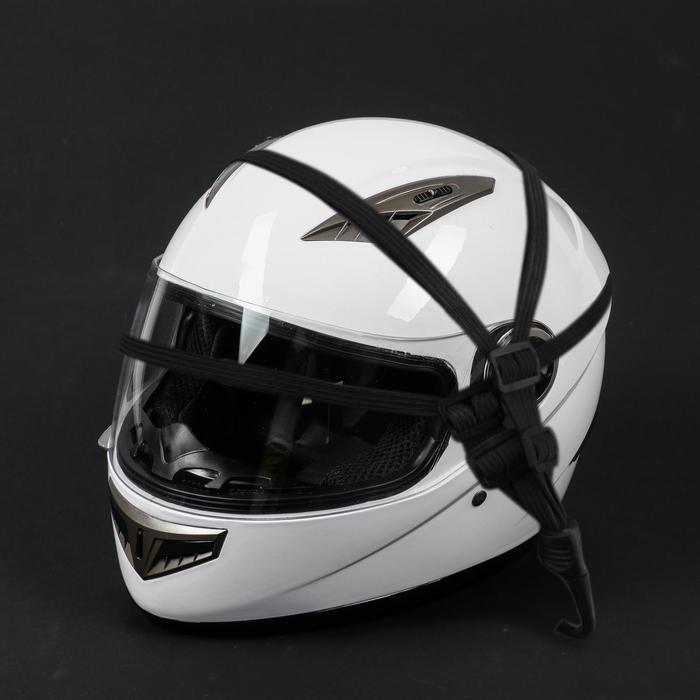 Стяжка для мотошлема, регулируемая 60-90 см, пластик, текстиль, пластик - Фото 1