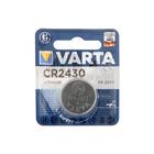Батарейка литиевая Varta, CR2430-1BL, 3В, блистер, 1 шт. - фото 318432353