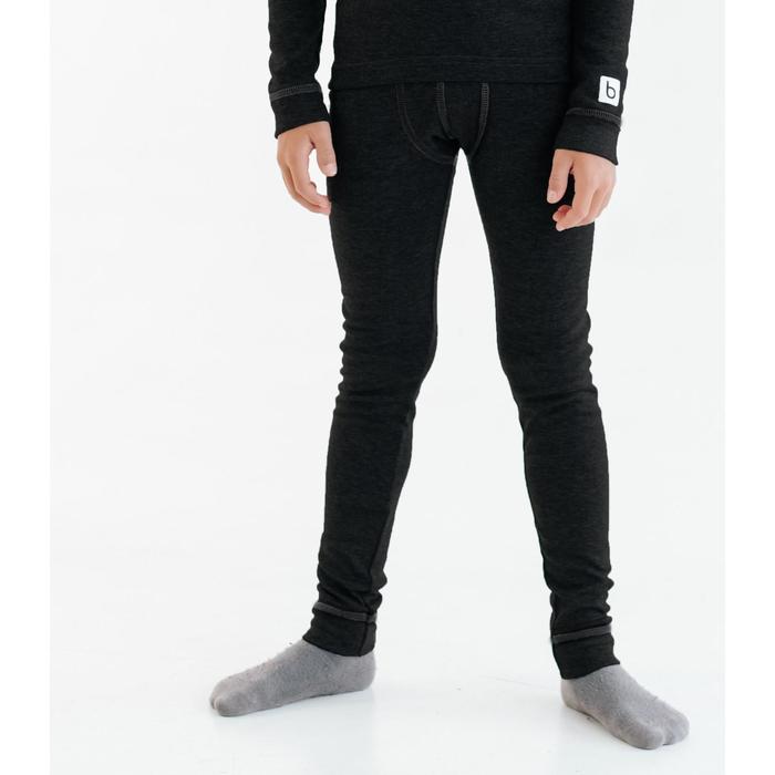 Термобелье-брюки для мальчиков «Даниэль», рост 104 см, цвет чёрный