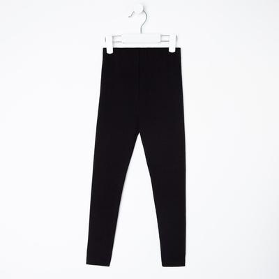 Лосины для девочки MINAKU: Casual Collection KIDS, чёрные, рост 110 см