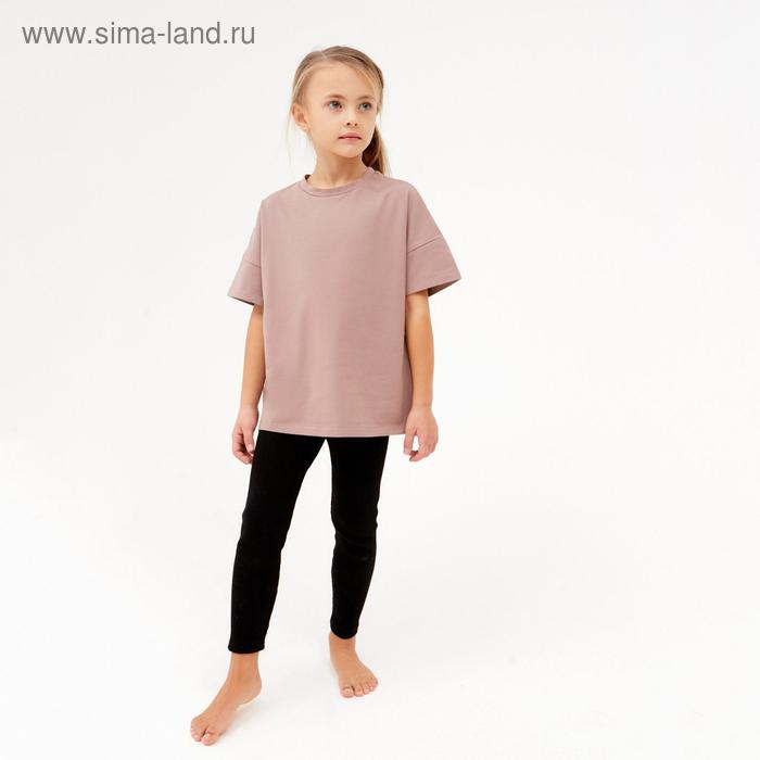 Лосины для девочки MINAKU: Casual Collection KIDS, чёрные, рост 128 см - Фото 1