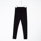 Лосины для девочки MINAKU: Casual Collection KIDS, чёрные, рост 146 см - Фото 4