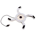 Подставка для охлаждения ноутбука складная круглая, 17*7, 1 кулер, пластик USB - Фото 1