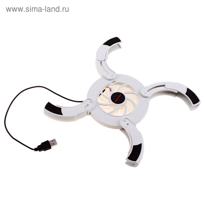 Подставка для охлаждения ноутбука складная круглая, 17*7, 1 кулер, пластик USB - Фото 1