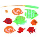 Рыбалка "Удачный улов" 8 рыбок+удочка, МИКС - Фото 2