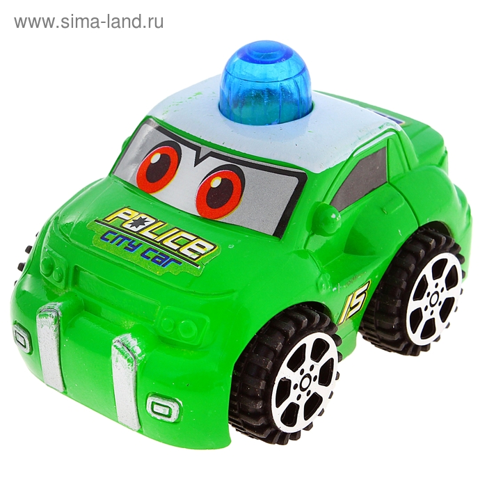 Машина инерционная "Полицейская тачка", с глазками, цвета МИКС - Фото 1