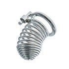 Пояс верности «Клетка целомудрия», кольца d=5; 4.5; 4 см, замок, ключ, металл - Фото 3