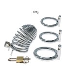 Пояс верности «Клетка целомудрия», кольца d=5; 4.5; 4 см, замок, ключ, металл - Фото 2