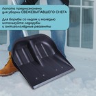 Ковш лопаты пластиковый, 360 × 410 мм, с оцинкованной планкой, тулейка 32 мм - фото 806503290