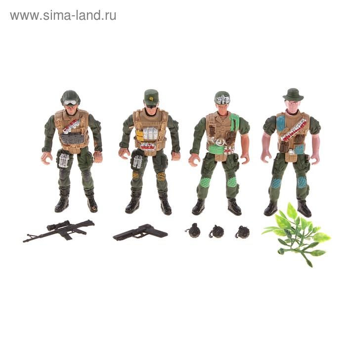 Солдатик "Спецназ", набор 4 шт - Фото 1