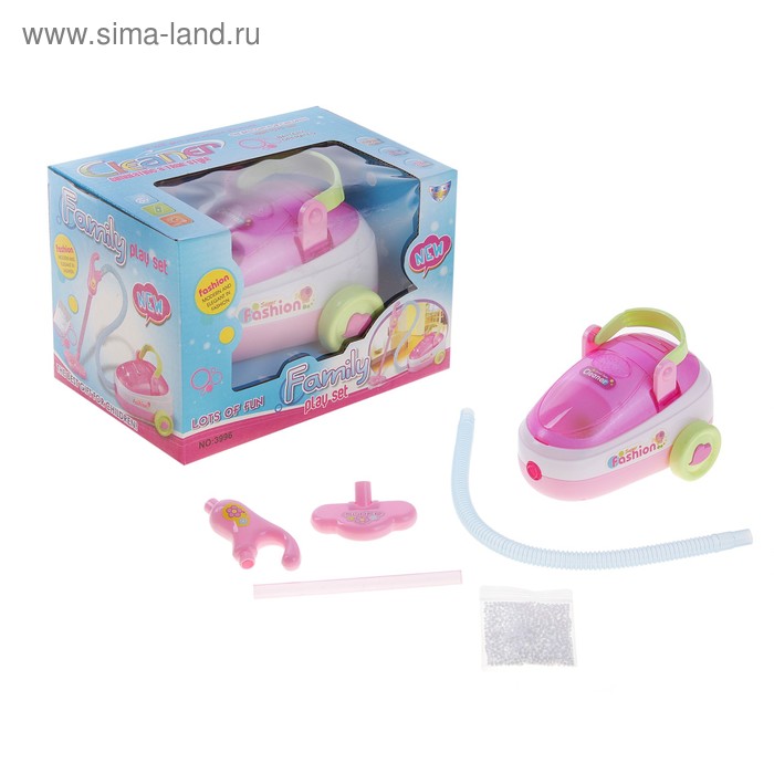 Бытовая техника пылесос «Любимая семья», со световыми эффектами, работает от батареек - Фото 1