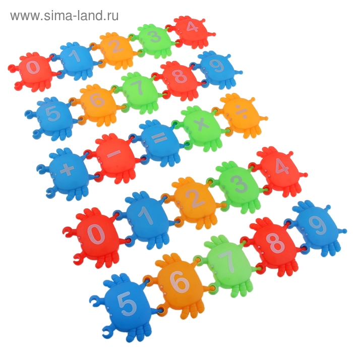 Игрушка логическая, "Крабики",учимся считать - Фото 1