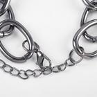 Браслет «Цепь» толстые звенья, цвет серый металл, L= 19,5 - фото 24496307