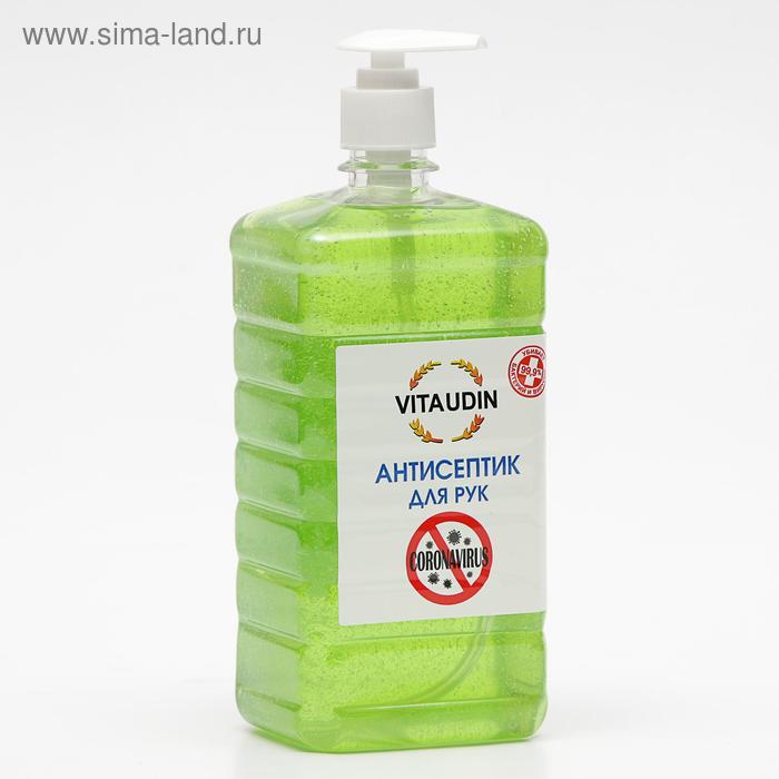 Антисептик для рук VITA UDIN с антибактериальным эффектом, с дозатором, гель, 1 л - Фото 1