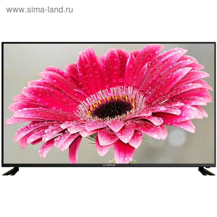 Телевизор Harper 58U750TS, 58", 2160p, DVB-T2/C/S2, 3xHDMI, 2xUSB, Smart TV, чёрный - Фото 1