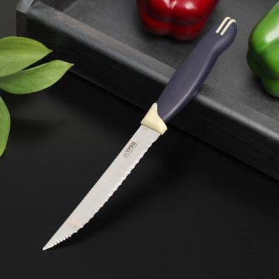 Нож кухонный «Мультиколор», для мяса, лезвие 11,5 см, с пластиковой ручкой
