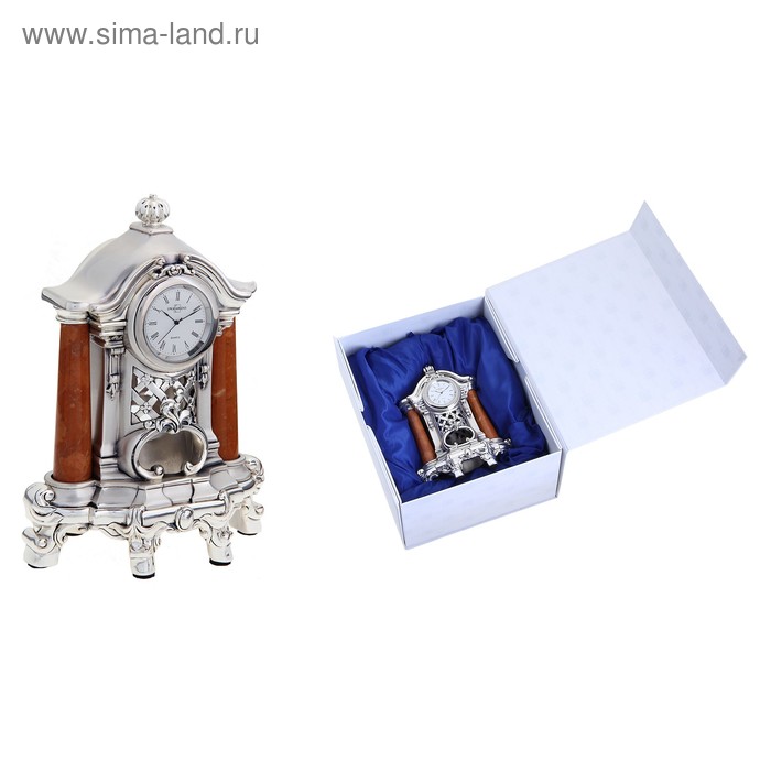 Часы настольные "Колонны", 8 × 13 × 18 см - Фото 1