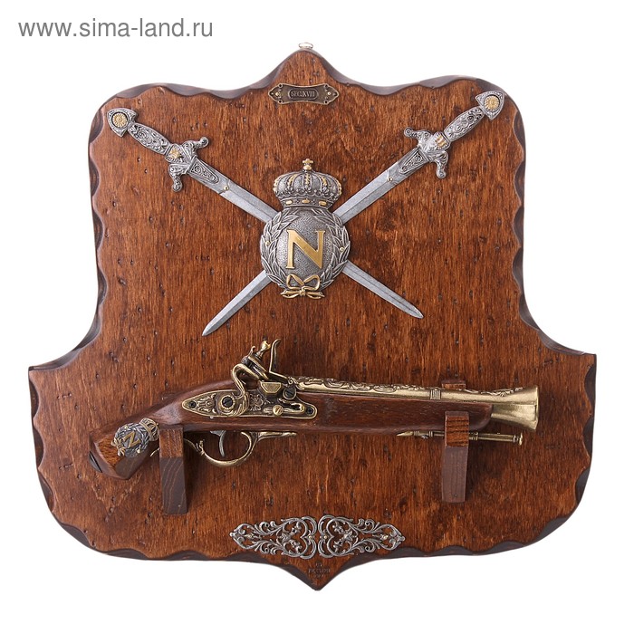 Макет пистоля и 2-х кинжалов на панели Napoleon, 6 × 45 × 42 см - Фото 1