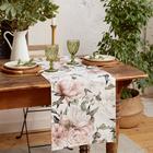 Дорожка на стол «Этель. Пионы» 40×145±5 см, 100% хлопок, саржа 190 г/м², белая/розовая - Фото 3