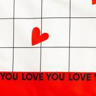Фартук «Этель» Love is 60×65 см, 100% хлопок, саржа 190 г/м² - фото 61532968