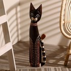 Фигурка «Кот хвост трубой в ошейнике», 60 см, дерево - Фото 3