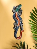 Панно «Геккон цветная абстракция», 30 см, дерево, МИКС - фото 59295039