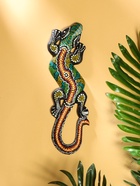 Панно «Геккон цветная абстракция», 30 см, дерево, МИКС - фото 59295036