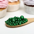 Новогодняя посыпка кондитерская "Блеск", зеленый, 50 г - Фото 2