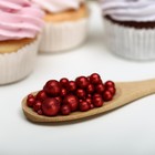 Новогодняя посыпка кондитерская с мягким центром "Блеск", Красный, 50 г - Фото 2