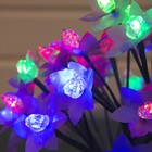 Светодиодный куст уличный 0,3 м, "Фиалки", 32 LED, 220V, моргает МУЛЬТИ - Фото 3