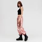 Брюки женские MINAKU: Trend zone, цвет розовый, размер 42, рост 164 - Фото 2