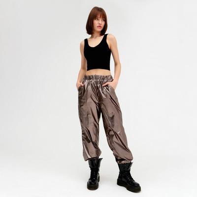 Брюки женские MINAKU: Trend zone, медные, размер 38 (рост 152 см)