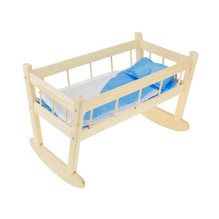 Кукольная кроватка-качалка № 11, цвета МИКС - фото 1911983559