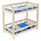 Кроватка кукольная двухъярусная, цвета МИКС - Фото 1