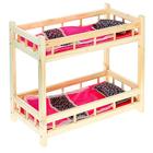 Кроватка кукольная двухъярусная, цвета МИКС - Фото 3