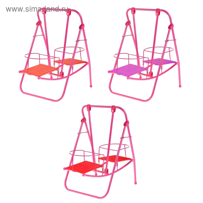 Качели для кукол 6, цвета МИКС - Фото 1
