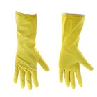 Перчатки резиновые Grifon Velvet с хлопковым напылением "Ромашка и VE", р. М - Фото 1