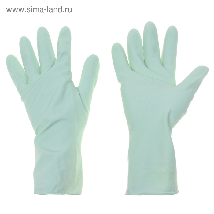 Перчатки резиновые Grifon Velvet с хлопковым напылением "Олива и VE", р. М - Фото 1