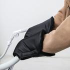 Варежки-муфты на ручку коляски, 2 шт., цвет черный - Фото 1