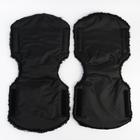 Варежки-муфты на ручку коляски, 2 шт., цвет черный - Фото 5