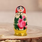 Матрёшка «Антонина», красный платок, 3 кукольная, 7 см - фото 24276426