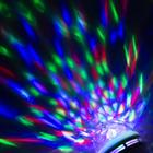 Световой прибор «Хрустальный шар» 8 см, Е27, свечение RGB - Фото 2