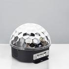 Световой прибор «Хрустальный шар» 17.5 см, динамик, свечение RGB, 220 В - фото 8227262