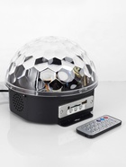Ночник проектор «Хрустальный диско-шар» 17.5 см, динамик, свечение RGB, 220 В - Фото 4