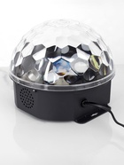 Ночник проектор «Хрустальный диско-шар» 17.5 см, динамик, свечение RGB, 220 В - Фото 3