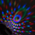 Световой прибор «Хрустальный шар» 17.5 см, динамик, свечение RGB, 220 В - фото 8227265