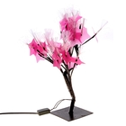 Светодиодный куст уличный 0,3 м, "Розовый цветок павлин", 32 LED ,220V, моргает МУЛЬТИ - Фото 2