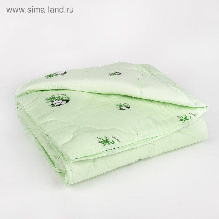 Одеяло всесезонное Адамас "Бамбук", размер 140х205 ± 5 см, 300гр/м2, чехол п/э